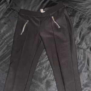 Elegant Black Women's Straight Leg Pants